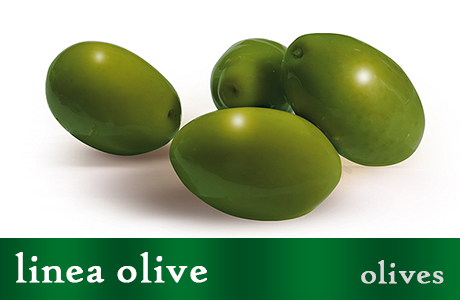 <h3>Olives La Bella di Cerignola</h3>
Famous all over the world for their dimension and taste. They are accurate selected and then unbittered. After a 60 days fermentation in pickle they are preserved in barrels and then pasteurized. Ideal as a starter.
<h3>Olives in oven</h3>
Special flavour for this variety of olive, dried in oven and then spiced. Ideal as a starter.